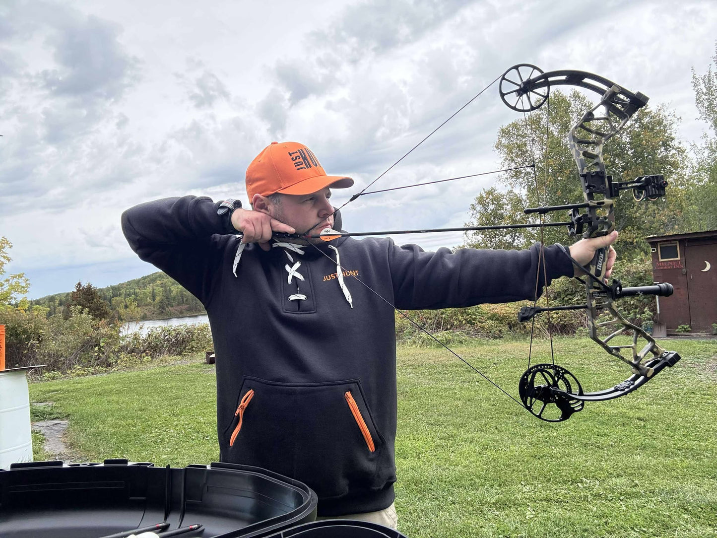 Blaze Orange Flexfit® 6-Panel Baseball Cap