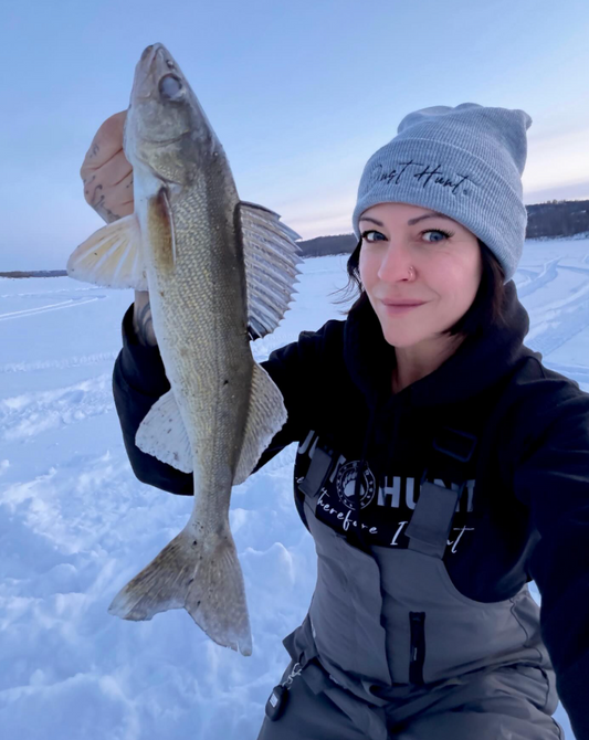 Just Hunt Embroidered Cuffed Beanie